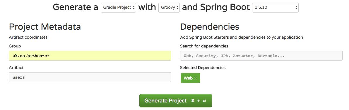 Spring Initializr